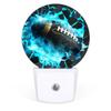 LLCXCSI Plug-in Led Night Light with Auto Dusk to Dawn Sensor for Boys Girls Room Decor, Football Wall Lamp Nightlights for Hallway,Bedroom, Kids Room, Kitchen, Stairway, (0.5W, 2 Pack) view 3