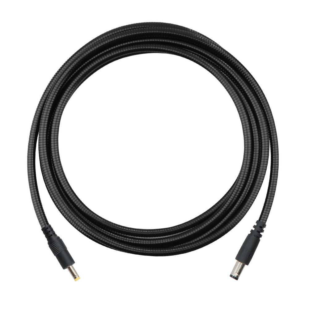 Chewproof Power Cable for Solar Panel Connector, 5.5x2.1 to 4.0x1.7 Male DC Plug, Compatible with Tactacam Reveal,Stealth Cam, Moultrie & Muddy Trail Cameras, 39in/1m Length
