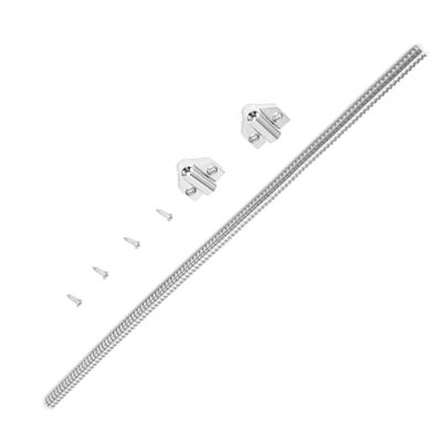 Gsycle 40cm Long Door Loop with Triangle Ends, Door Wire Conduit Flexible Gooseneck Door Cable Protector for Exposed Mortise Mounting Protect Wire Cable