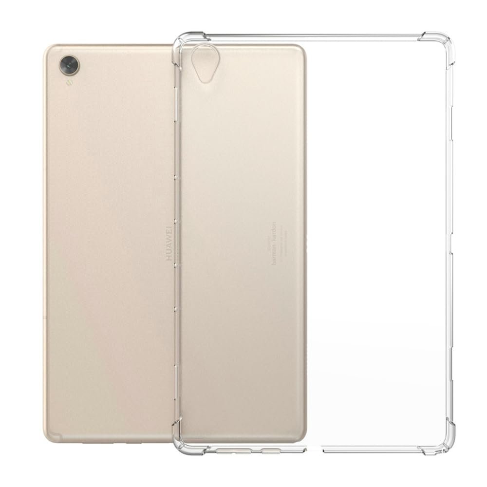 Zrengp Clear Shockproof Case for Huawei Mediapad M5 Pro 10.8 CMR-W09 CMR-W19 CMR-AL09 CMR-AL19, Ultra Slim Lightweight TPU Shell Soft Transparent Protective Back Cover (for Mediapad M5 Pro 10.8")
