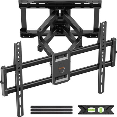 IWORKBOARD 75 85 90 inch Full Motion TV Wall Mount for 40-90'' TV Mount, Heavy Duty Adjustable articulating Bracket Tilt Swivel Extension Level, VESA 600x400mm, 16" Studs, 132 lbs for 65 70 75+ TVs
