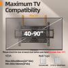 IWORKBOARD 75 85 90 inch Full Motion TV Wall Mount for 40-90'' TV Mount, Heavy Duty Adjustable articulating Bracket Tilt Swivel Extension Level, VESA 600x400mm, 16" Studs, 132 lbs for 65 70 75+ TVs view 3