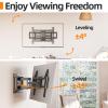 IWORKBOARD 75 85 90 inch Full Motion TV Wall Mount for 40-90'' TV Mount, Heavy Duty Adjustable articulating Bracket Tilt Swivel Extension Level, VESA 600x400mm, 16" Studs, 132 lbs for 65 70 75+ TVs view 4
