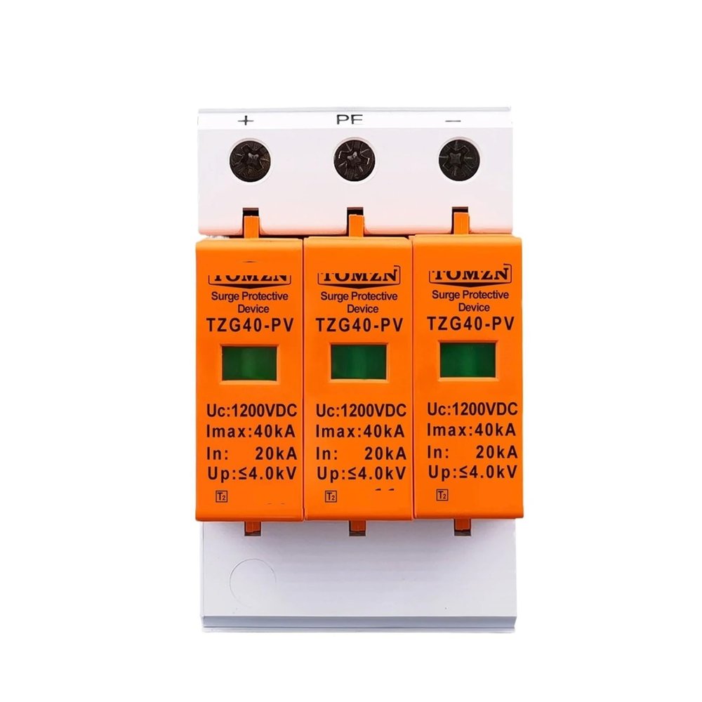 dc Surge Protector TZG40-PV SPD DC 1200V TOMZN 20KA~40KA House Surge Protector Protective Low-Voltage Arrester Device(1000V)
