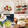2 In 1 Drainer, 2 In 1 Drainer And Strainer, Double Layer Swivel Drainer 2 in 1 Bowl Strainer Combo, Bilayer Collapsible Detachable with Handle, 2 in 1 Drainer and Strainer with Collapsible Handle (C) view 2