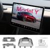 ruiyyco Screen Swivel Mount with Rotating Bracket for Tesla Model Y 2019-2024 & Model 3 2019-2024 Highland, Center Console, Silver Swivel Holder for Tesla Accessories (for Model Y 2019-2024) view 1