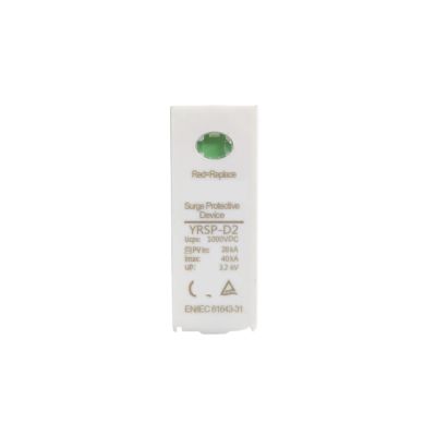 dc Surge Protector DC SPD Replace Module for 600V 800V 1000V 20~40KA Surge Protective Device Arrester Surge Protector Replace Core YRSP-D2(1000V Core for 3P,White CE)