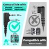 AIRSN G Shape Walkie Talkie Headset with MIC&PTT for BF-888S UV-5R BF-F8HP 2 Pin Earpiece for H-777 RT21 RT22 Talkabout Kenwood Two Way Radio [10 Packs] view 2