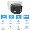 4K 8MP Dual Lens PoE IP Security Camera with 180 Ultra Wide Viewing Angle, 2 Way Talk, Human Detection, SD Card Slot(256GB), Full Color/IR2.0 Night Vision, Compatible with Third-Party NVR or Software view 2