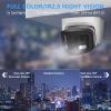 4K 8MP Dual Lens PoE IP Security Camera with 180 Ultra Wide Viewing Angle, 2 Way Talk, Human Detection, SD Card Slot(256GB), Full Color/IR2.0 Night Vision, Compatible with Third-Party NVR or Software view 4