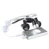 Lab Magnifier 3.5X 420MM Binocular Loupes Black Len Cone with LED Headlight HeadLamp (Silver) view 3