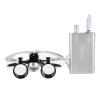 Lab Magnifier 3.5X 420MM Binocular Loupes Black Len Cone with LED Headlight HeadLamp (Silver) view 4