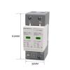 AC Surge Protector Protection AC SPD Surge Protection 2P 2040KA 30KA60KA House Lightning Protector Low-Voltage Arrester Device 275V 385V Din Rail(2P 230V AC,10-20KA) view 4