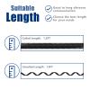 Phone Cord 13FT Uncoiled (1.4FT Coiled), 1Pack Telephone Cord, RJ9 Telephone Cords for Landline Phones Woks with Polycom VVX 601 IP Phone, Black view 2