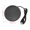 55C Constant Temperature Coffee Mug Warmer, 3 Levels USB Candle Warmer, Automatic Warmer Heating Plate for Office Desk (Black) view 3