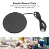 55C Constant Temperature Coffee Mug Warmer, 3 Levels USB Candle Warmer, Automatic Warmer Heating Plate for Office Desk (Black) view 4