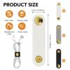 12 Pcs Cord Organizer, Stocking Stuffers for Men Portable PU Leather Cord Holder Winder Keeper Earphone Cable Cord USB Straps Earphone Winder with Leather Handmade(Black/White/Grey) view 2