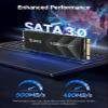 ORICO M.2 2280 SATA SSD, 512GB Internal M.2 SSD with B+M Key for Desktop/Laptop, SATA III 6Gbps NGFF Solid State Drive Low Power Consumption (PCIe NVMe Incompatible) - Y20M view 3