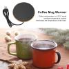 55C Constant Temperature Coffee Mug Warmer, 3 Levels USB Candle Warmer, Automatic Warmer Heating Plate for Office Desk (Gold) view 2