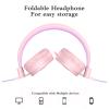ELECDER i37 Kids Headphones for School Child Girls Boys Teens, Peach/Purple view 4