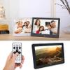 10.1 Inch Digital Picture Frame, 1024 * 600 Electronic Photo Frame Calendar/Clock Function, MP3/ Photo/Video Player with Remote Control view 2