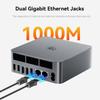 Beelink EQR6 Mini PC W11 Pro, AMD Ryzen 7 6800U(8C/16T up to 4.7GHz), 24GB LPDDR5 500GB PCle 4.0 NVME SSD, WIFI6+BT5.2+1000M LAN*2, Radeon 12 core 2200 MHz Built in PSU Dual Display Mini PC Computer view 4