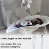 Charger for Ingenuity Baby Swing,Replacement Power Cord for Baby Rocker,2-in-1 Compact Portable Chargers Compatible with InLighten,Simple Comfort,ConvertMe,Swing'n Go,Adapter Charger USB A &DC Plug view 4
