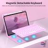 JKSML Keyboard Case for iPad 11th 10th Generation 11/10.9 inch A16 2025/2022, 7 Colors Backlit, Detachable Wireless Keyboard for iPad 10th Gen, Built-in Pencil Holder, Auto Sleep/Wake, Purple view 4