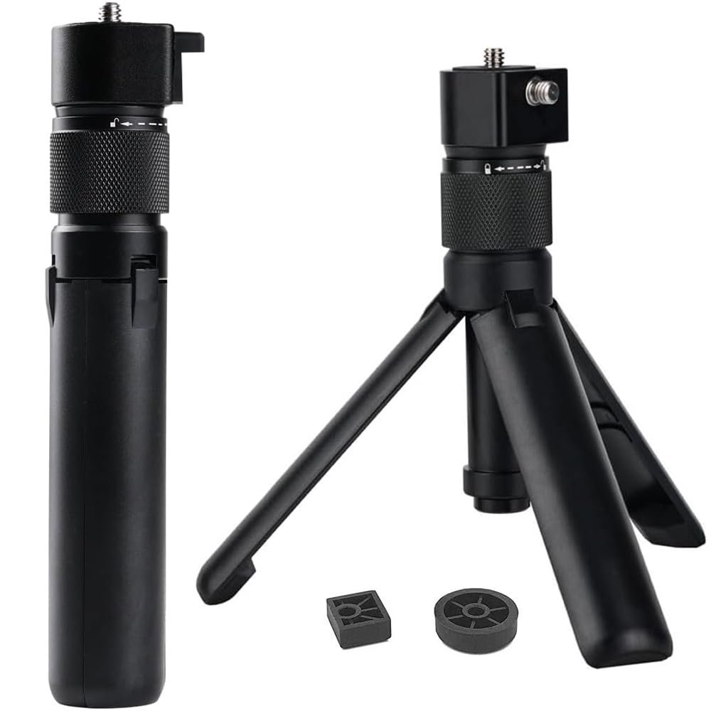 Bullet Time Handle Tripod Multi-Functional Tabletop Fold Tripod for Insta360 X4, Insta 360 X3, ONE RS, Go pro Hero 11 10 9 5 4 3 Sport Action Camera Accessories