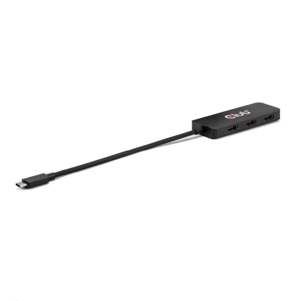 Club 3D CSV-1554 USB Type C(DP Alt-Mode 2.1) to HDMI Triple Monitor 4K60Hz M/F MST hub