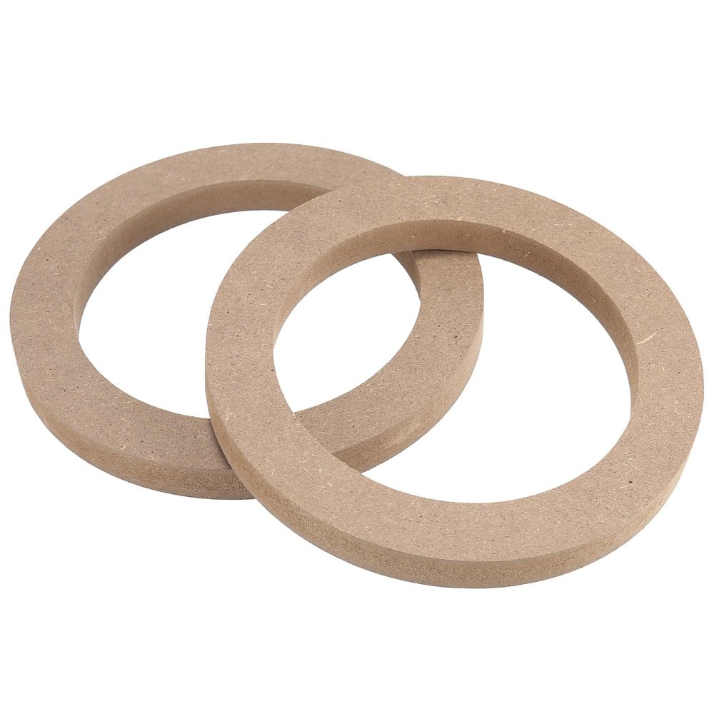 Auttoop 2Pcs Car 5 Universal Wooden Car Speaker Subwoofer Mounting Spacer Rings Adapter Bracket Holder Plate