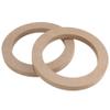 Auttoop 2Pcs Car 5 Universal Wooden Car Speaker Subwoofer Mounting Spacer Rings Adapter Bracket Holder Plate view 1