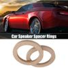Auttoop 2Pcs Car 5 Universal Wooden Car Speaker Subwoofer Mounting Spacer Rings Adapter Bracket Holder Plate view 2
