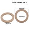 Auttoop 2Pcs Car 5 Universal Wooden Car Speaker Subwoofer Mounting Spacer Rings Adapter Bracket Holder Plate view 3