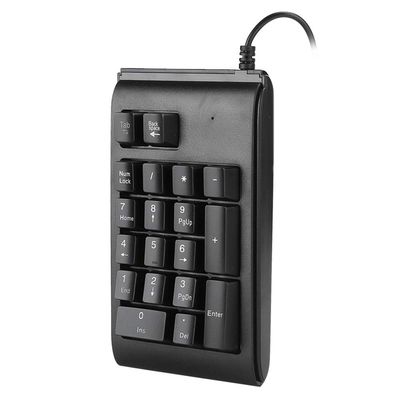flexman USB Number Pad, 19 Key Wired Numeric Keypad, 3 Colors Breathing LED Backlit Keypad, Portable Mechanical Keyboard for Laptop, Desktop Computer