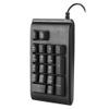 flexman USB Number Pad, 19 Key Wired Numeric Keypad, 3 Colors Breathing LED Backlit Keypad, Portable Mechanical Keyboard for Laptop, Desktop Computer view 1