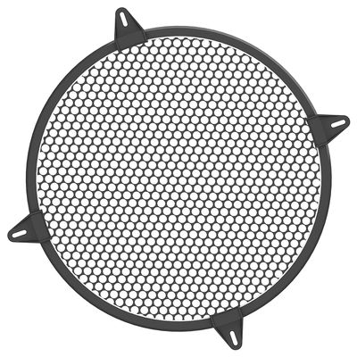 Auttoop Car Blck Subwoofer Metal Steel Mesh Speaker Cover, Speaker Grill Waffle Protector Guard, Decorative Car Audio Grille with 4 pcs Grills Clamps and Screws (10 inch)