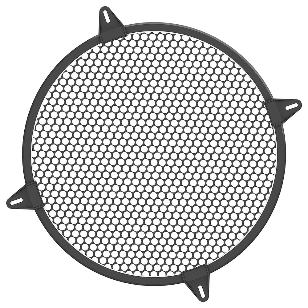 Auttoop Car Blck Subwoofer Metal Steel Mesh Speaker Cover, Speaker Grill Waffle Protector Guard, Decorative Car Audio Grille with 4 pcs Grills Clamps and Screws (10 inch)