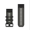 Garmin QuickFit, 22mm Black/Pebble Gry Silicone Band view 2