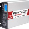Pure Sine Wave Power Inverters 4000W/5000W/6000W/8000W Peak Power,DC 12V/24V/48V/60V/72V to AC 110V-130V/220V 230V 240V,Car Power Inverter,with Lcd Display AC Outlets,for Camping,Outdoor(5000W,48Vto11 view 1