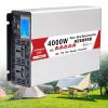 Car Power Inverter 4000W/5000W/6000W/8000W Pure Sine Wave Power Inverters,DC 12V/24V/48V/60V/72V to AC 110V-130V /220V 230V 240V,with Lcd Display AC Outlets,for home use,Camping,Outdoor(4000W,24Vto220 view 1