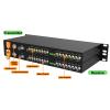 1U Rack-Mount 8-Channel 3G-SDI Fiber Converter | 1080p@60Hz Uncompressed Transmission | CWDM & Loop Out | Single LC Fiber Extender Up to 20KM | Updated Structural Design view 3