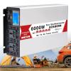 4000W/5000W/6000W/8000W Pure sine Wave Power Inverter DC 12V/24V/48V/60V/72V to AC 110V-130V /220V 230V 240V Car Converter Power Inverter,with LCD Display AC Outlets,for use,Camping(6000W,72Vto220V) view 1