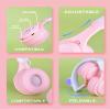 Game Headset, Cat Headphones with Microphone 94dB Volume Limited for School/iPad/PC/TV/Cellphones, view 2