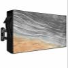 Hsqirky Outdoor TV Cover for 60 to 65 Inch, Grey Ombre Coastal Weatherproof & Waterproof Outside TV Covers with Remote Pockets, Summer Nautical Beach Ocean Seaside TV Enclosure for LED, LCD TVs view 1