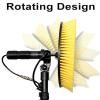 aromaoveite Solar Panel Cleaning Rotating Brush - 40cm Head, Car Cleaning Tools,Electric Door Head Billboard Cleaning Brush,with 3.5-7.5mtelescopic Pole,Outdoor Washing Tool,7.5m view 4