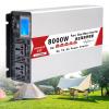 Car Power Inverter 4000W/5000W/6000W/8000W Pure Sine Wave Power Inverters,DC 12V/24V/48V/60V/72V to AC 110V-130V /220V 230V 240V,with Lcd Display AC Outlets,for home use,Camping,Outdoor(8000W,48Vto110 view 1
