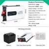 5000W 6000W 8000W Peak Pure Sine Wave Power Inverter 12V 24V 48V 60V 72V DC to 110V 220V 230V AC Car Plug Adapter Converter with LCD Display AC Outlets Car Charger for Road Trip Camping(6000W,48Vto110 view 3