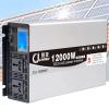 12000W Pure Sine Wave Inverter 12V/24V/48V/60V/72V DC to 110V 120V 220V 230V AC Car Power Inverter Voltage Converter Adapter for Truck, Home, Vehicles, RV, Solar Inverter(72Vto110V) view 1