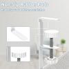 Under Desk Cable Management Tray, Cable Management Under Desk No Drill, Wire Management Tray with Clamp, Cord Organizer for Home Office, White view 3